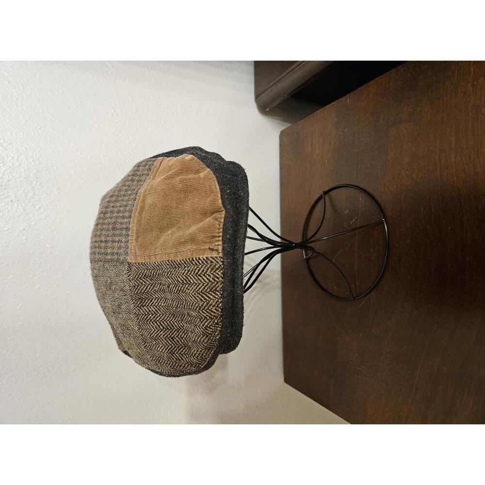 Multi Pattern Patchwork Flat Cap